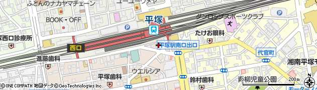 平塚駅前郵便局 ＡＴＭ周辺の地図
