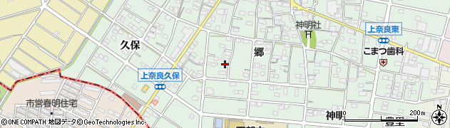 愛知県江南市上奈良町郷187周辺の地図