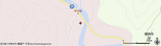京都府南丹市美山町豊郷（有田）周辺の地図
