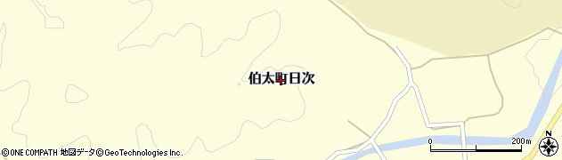 島根県安来市伯太町日次周辺の地図