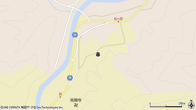 〒667-0141 兵庫県養父市森の地図