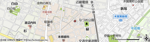 愛知県江南市木賀本郷町東135周辺の地図