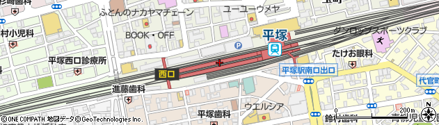 平塚駅周辺の地図