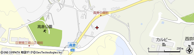 京都府綾部市高倉町（黒岩）周辺の地図