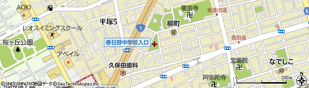 柳町公園周辺の地図