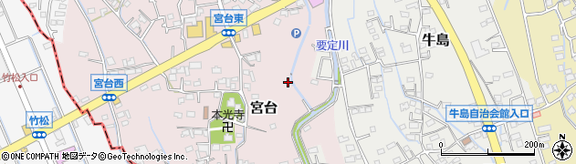 神奈川県開成町（足柄上郡）宮台周辺の地図