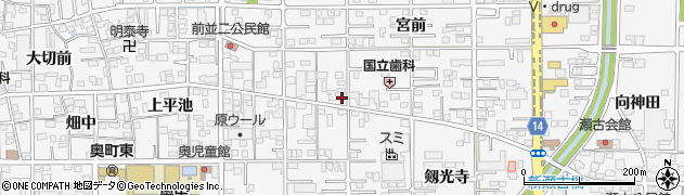 愛知県一宮市奥町川崎72周辺の地図