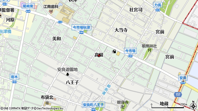 〒483-8183 愛知県江南市今市場町高根の地図