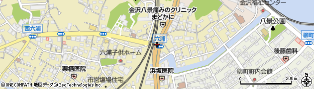 六浦周辺の地図