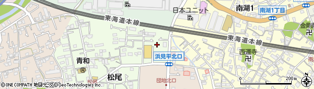 神奈川県茅ヶ崎市松尾1周辺の地図