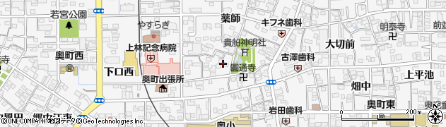 愛知県一宮市奥町（貴船）周辺の地図