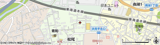 神奈川県茅ヶ崎市松尾2周辺の地図