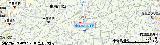神奈川県茅ヶ崎市東海岸北周辺の地図