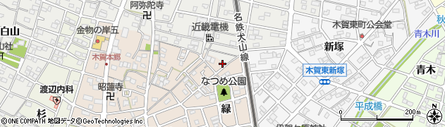 愛知県江南市木賀本郷町東177周辺の地図