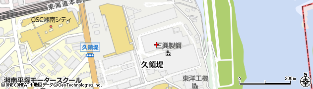 神奈川県平塚市久領堤2周辺の地図