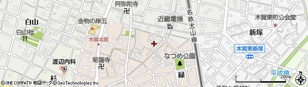 愛知県江南市木賀本郷町東61周辺の地図