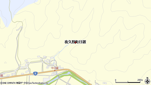 〒629-1311 京都府福知山市夜久野町日置の地図