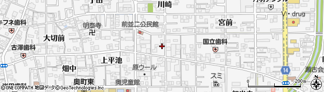 愛知県一宮市奥町川崎28周辺の地図