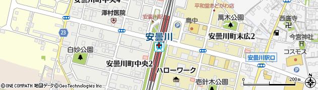 安曇川駅周辺の地図