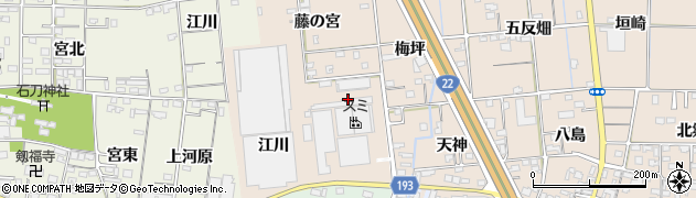 愛知県一宮市佐千原（中井堀）周辺の地図