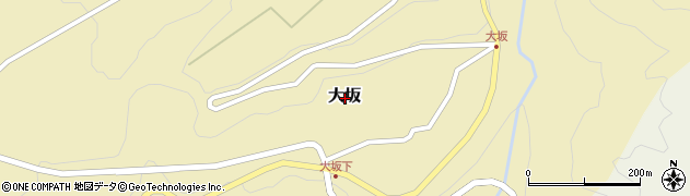 鳥取県西伯郡伯耆町大坂周辺の地図