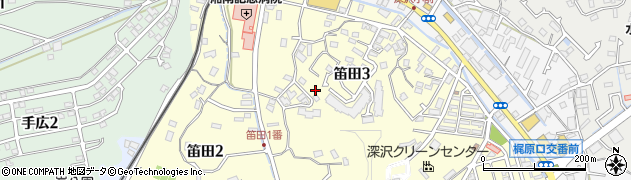 笛田くま公園周辺の地図