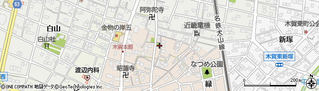 愛知県江南市木賀本郷町東6周辺の地図
