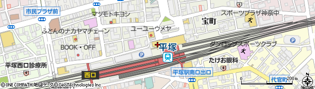 有限会社内田保険事務所ラスカ平塚店周辺の地図