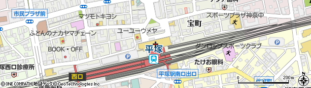サクラ書店　ラスカ平塚店周辺の地図