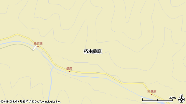 〒520-1433 滋賀県高島市朽木桑原の地図