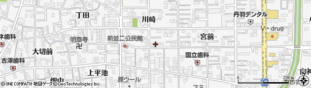 愛知県一宮市奥町川崎64周辺の地図