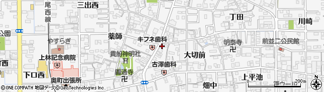 愛知県一宮市奥町（貴船東）周辺の地図