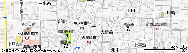 愛知県一宮市奥町大切前9周辺の地図