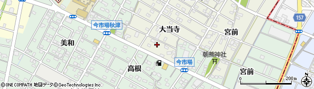 愛知県江南市力長町大当寺130周辺の地図