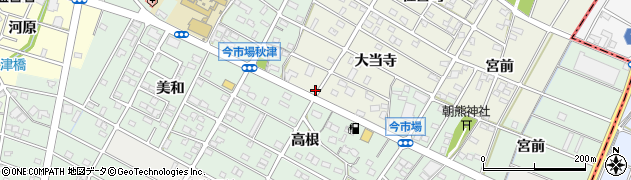 愛知県江南市力長町大当寺51周辺の地図
