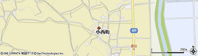 京都府綾部市小西町荒神畑周辺の地図