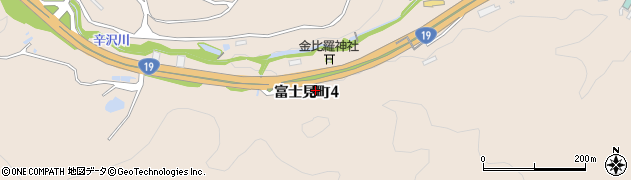 岐阜県多治見市富士見町4丁目周辺の地図
