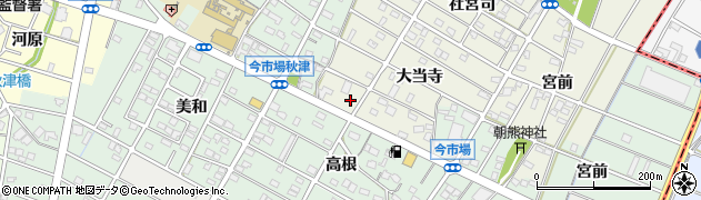 愛知県江南市力長町大当寺48周辺の地図