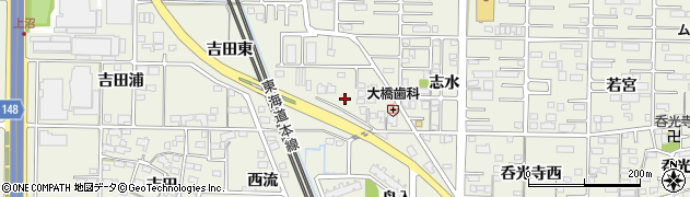 愛知県一宮市今伊勢町馬寄（観音堂）周辺の地図