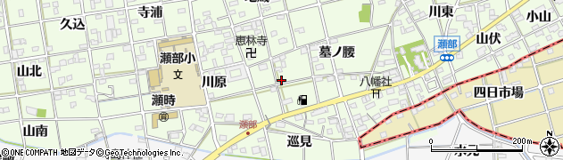 愛知県一宮市瀬部（神明）周辺の地図