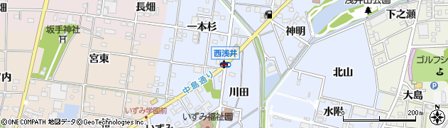 西浅井周辺の地図