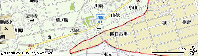 愛知県一宮市瀬部川東31周辺の地図