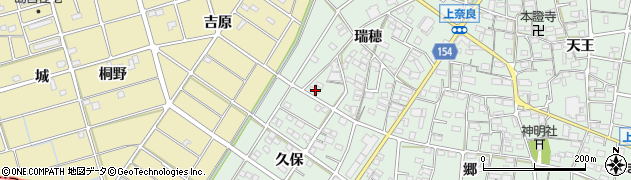 愛知県江南市上奈良町瑞穂167周辺の地図