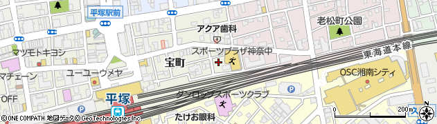 宝町公園周辺の地図
