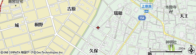 愛知県江南市上奈良町瑞穂166周辺の地図