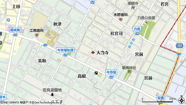 〒483-8104 愛知県江南市力長町大当寺の地図