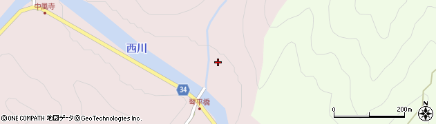 京都府南丹市美山町豊郷（東尻）周辺の地図