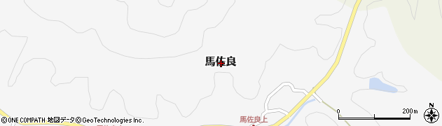 鳥取県西伯郡南部町馬佐良周辺の地図