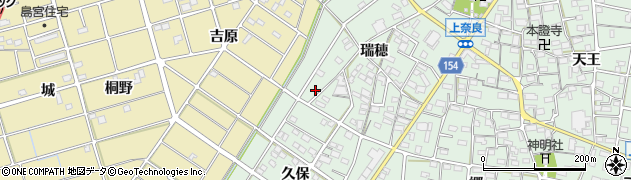 愛知県江南市上奈良町瑞穂165周辺の地図