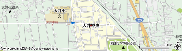 神奈川県大井町（足柄上郡）大井中央周辺の地図